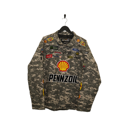 Vintage Camo Nascar Pennzoil Jacket  - MEDIUM