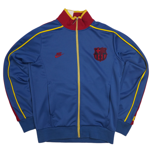 Vintage 2008-2009 Nike Barcelona Football Club Embroidered Track Jacket