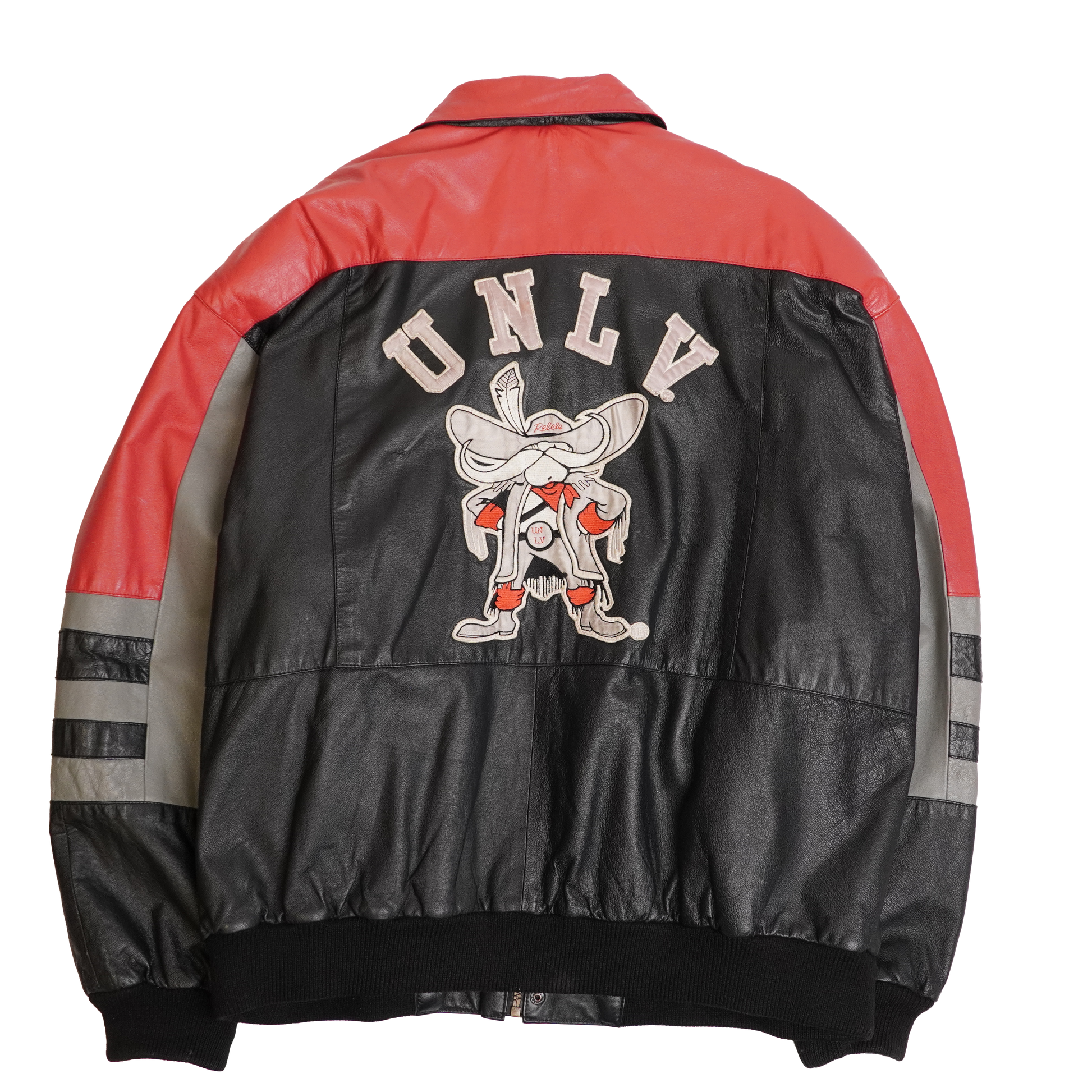 Vintage UNLV Leather Football Jacket 90s - Large-Extra Large - WearGodspeed