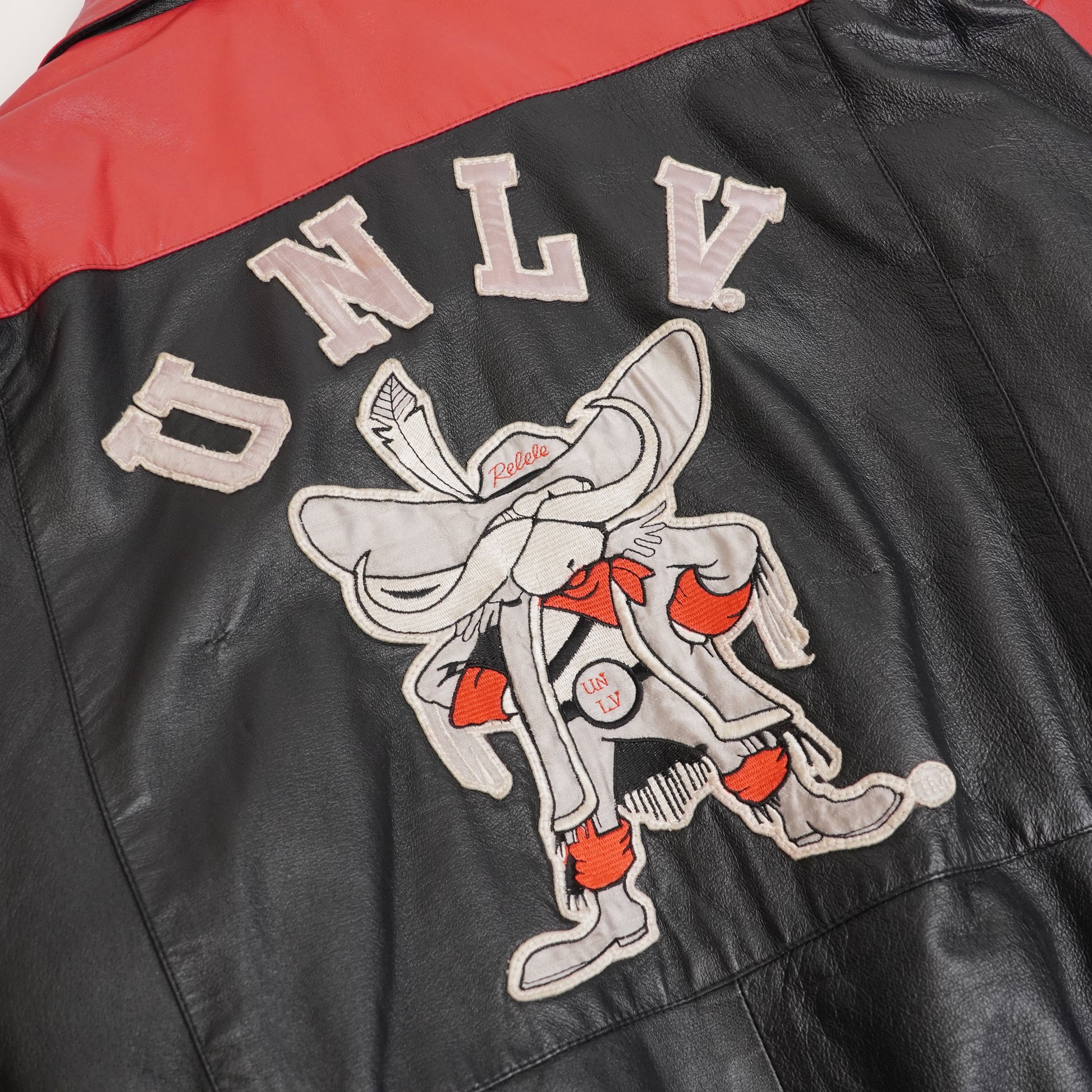 Vintage UNLV Leather Football Jacket 90s - Large-Extra Large - WearGodspeed