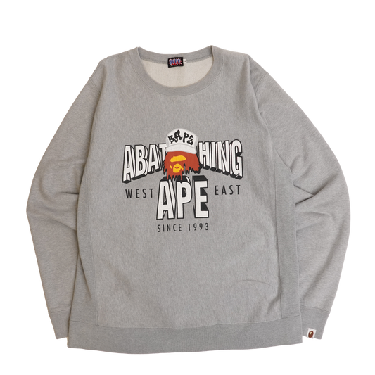 Rare A Bathing Ape DJ Bape Crewneck Sweatshirt - Large