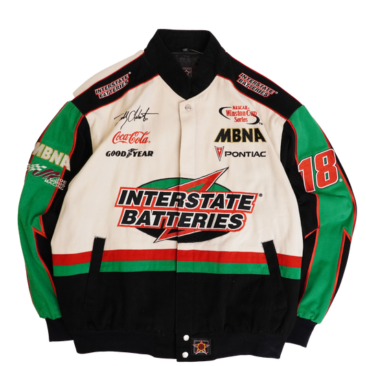 NASCAR Vintage Interstate Batteries Racing Jacket 90s Bobby Labonte R6 - Extra Large