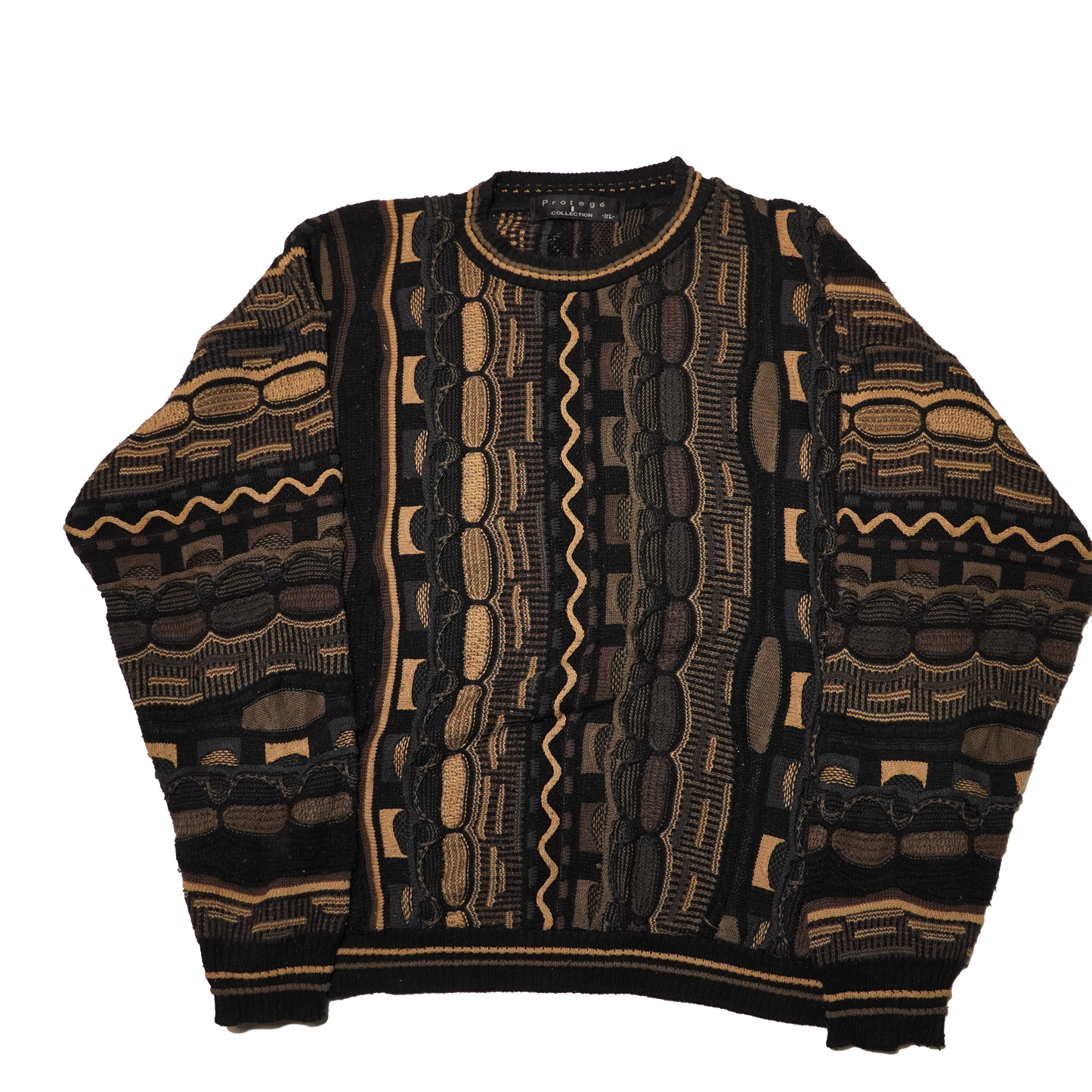 Vintage Protege Collection Coogi Style 80s 3D Knit Sweater - Extra Large - WearGodspeed