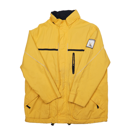 Vintage Nautica Yellow Scuba Mesh Pocket Jacket