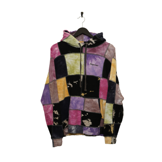 Supreme Patchwork Tie Dye Hooded Sweatshirt 'Tie Dye' - Xlarge