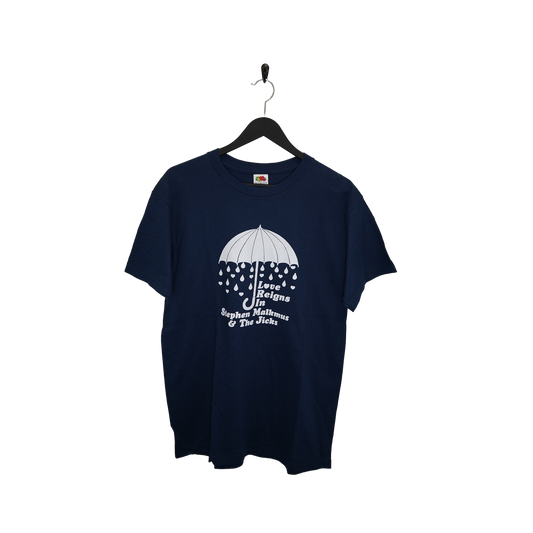 VINTAGE NAVY BLUE LOVE REIGNS TEE -MEDIUM