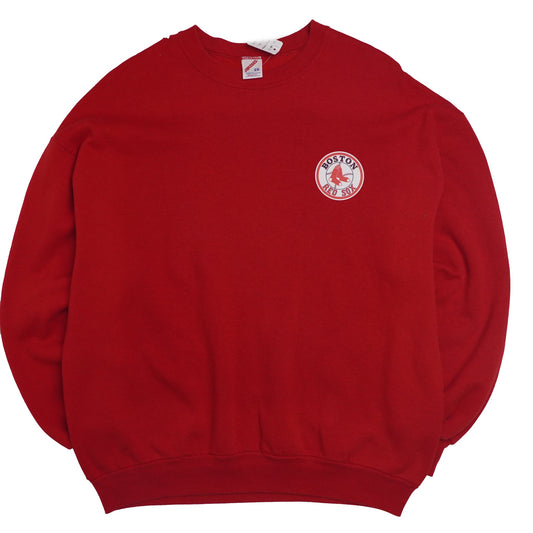 Boston Red Sox Crewneck Sweater Red - Extra Large - WearGodspeed