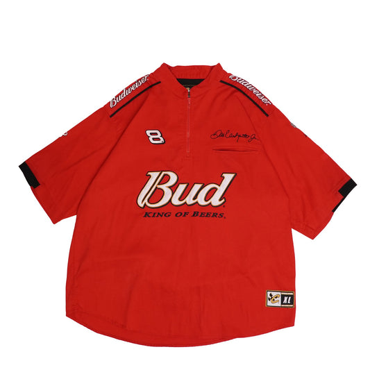 Chase Authentics Dale Earnhardt Jr Drivers Lane Nascar Budweiser Quarter Zip Shirt - Extra Large - WearGodspeed