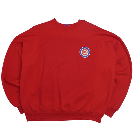 Chicago Cubs Red Crewneck Sweater - 2XL - WearGodspeed