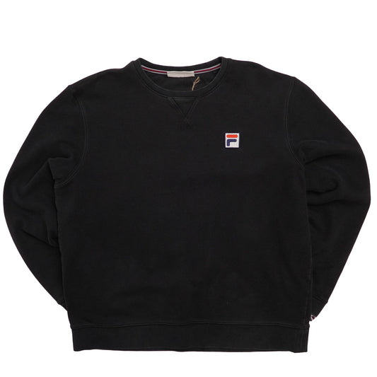 Fila Soft Cotton Crewneck Sweater Embroided Logo - Large - WearGodspeed